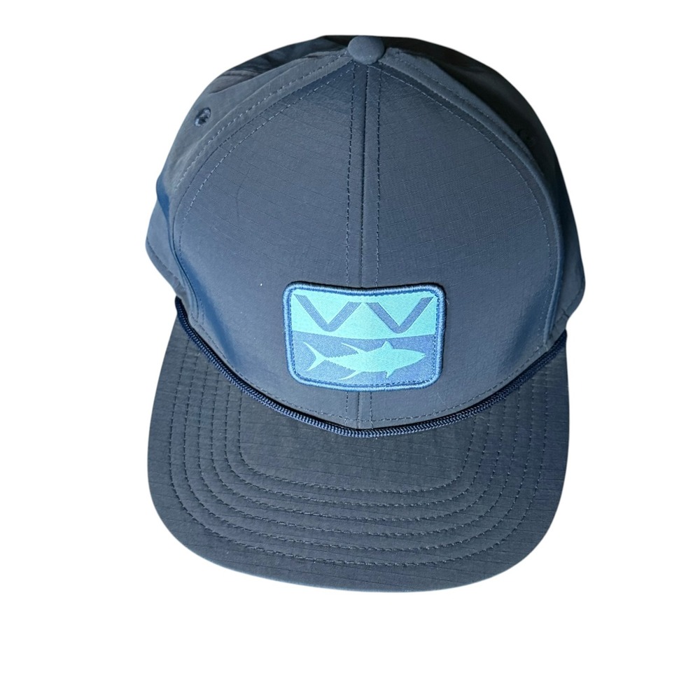 Vineyard Vines Youth Hat Navy Blue Snapback with VV Fish Logo